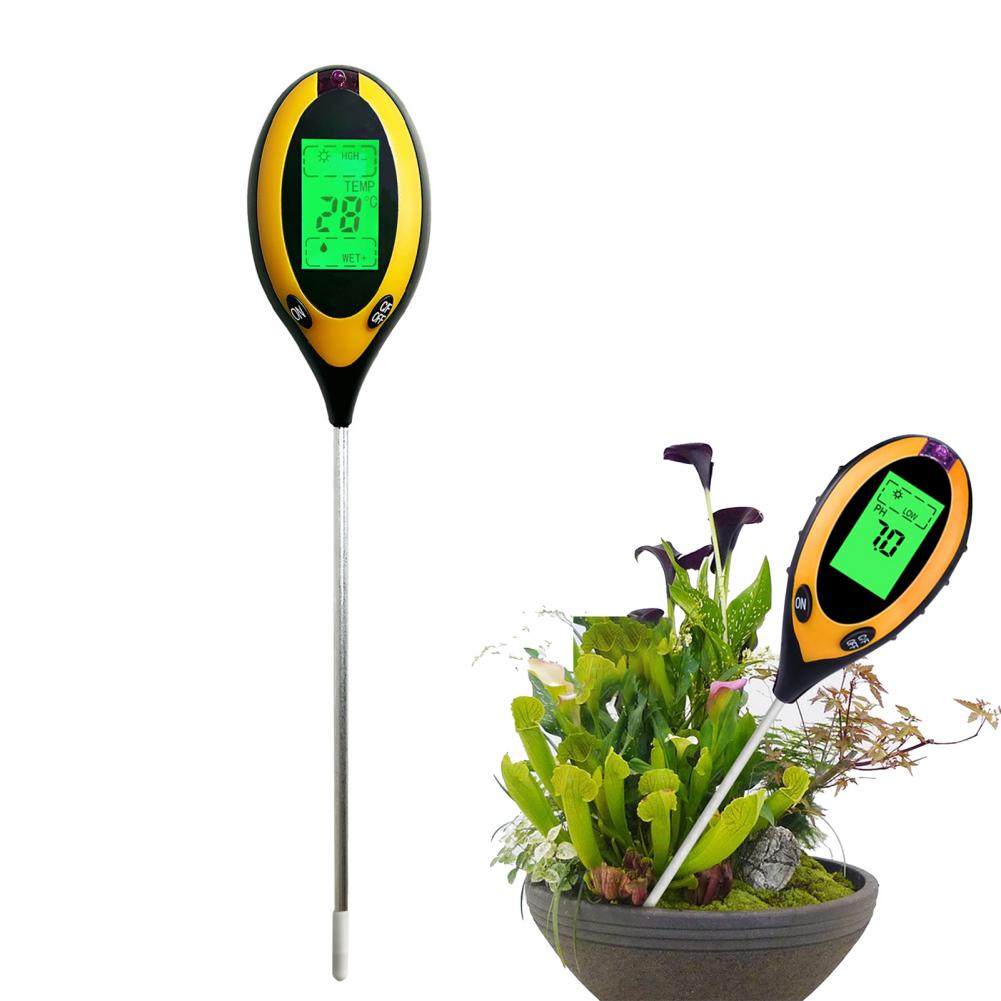Ph Meter - Bitki Büyüme Monitörü 4'ü 1 Arada