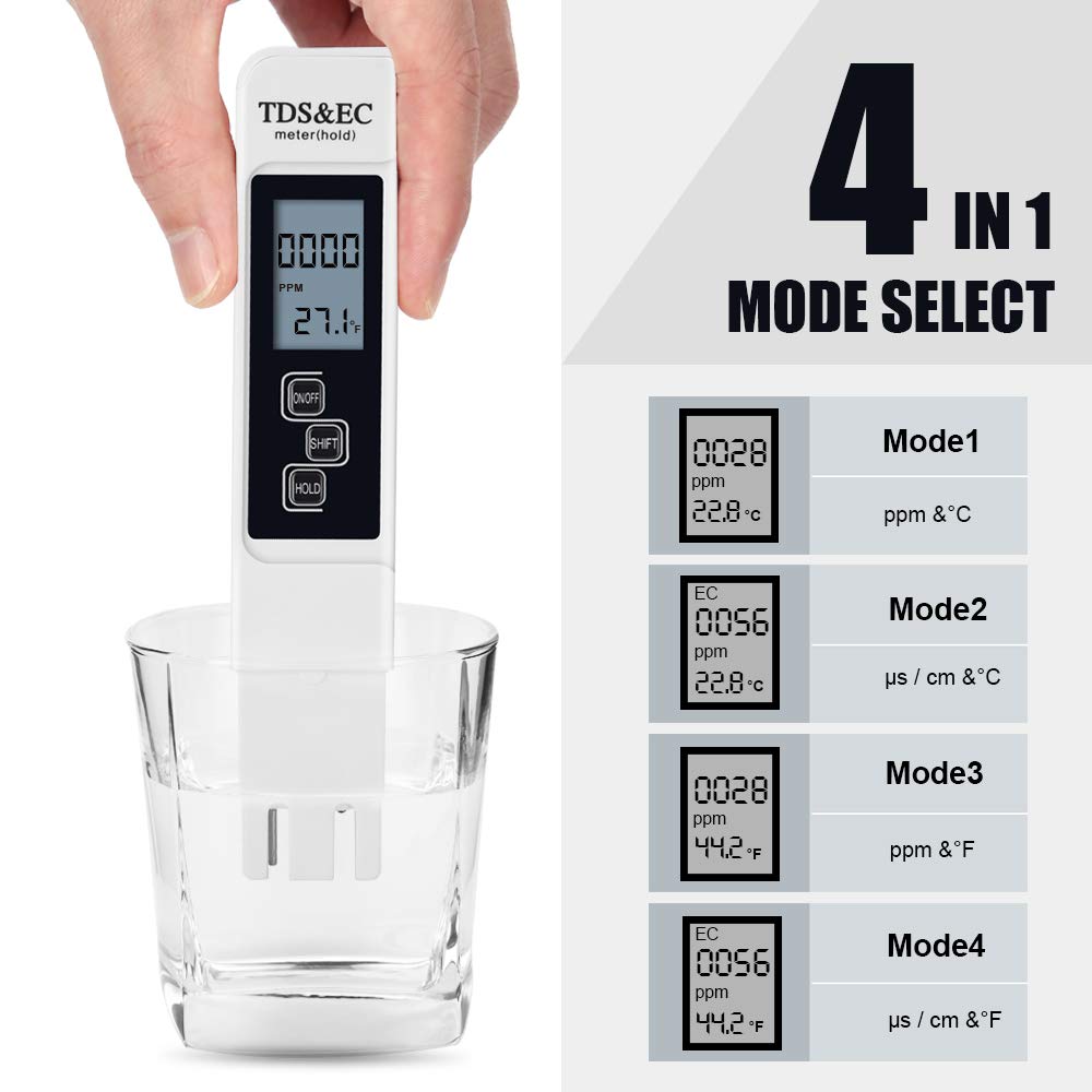 Ph Meter - Yeni 1 adet Beyaz El TDS