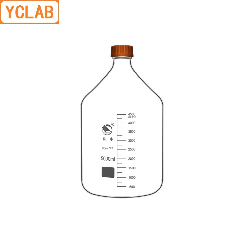 Medical Lab Equipment - YCLAB 5000mL reaktif şişesi 5L vida