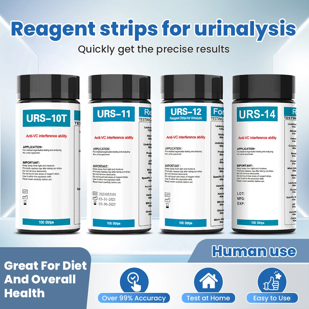 Urinalysis Reagent Strip - Veteriner İnsan 10/11/12/14 Parametre İdrar Analiz
