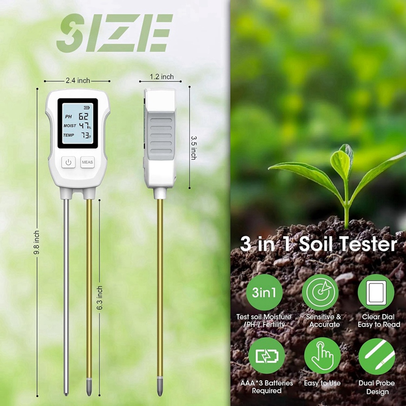 3'ü 1 Arada Toprak Nem Ölçer,  - Ph Meter incelemesi ve fiyatı